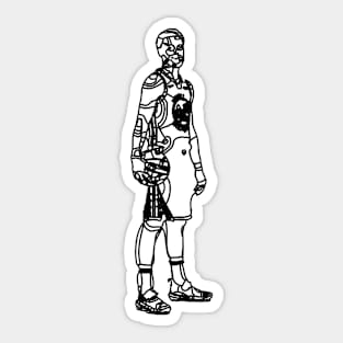 Stephen Curry Lineart Sticker